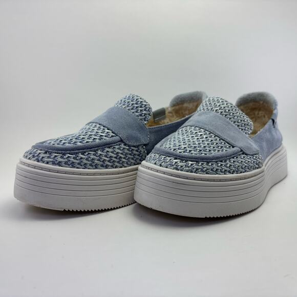 ROXY “Sheilahh” Platform Shoes light grey/blue grey color Women’s Size 7 - Picture 11 of 12